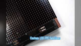 LED নমনীয় প্রদর্শন FPC কাস্টম ডিজাইন