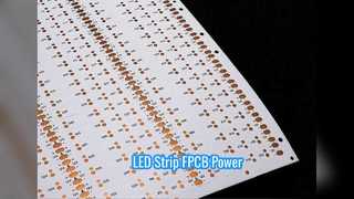 নমনীয় LED স্ট্রিপ PCB 12V হোয়াইট ফিল্ম FPCB