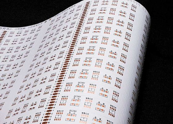 কেনা 5050 30led/PCS 24V ডাবল সাইডেড হোয়াইট ফিল্ম FPCB নমনীয় LED স্ট্রিপ সার্কিট বোর্ড online manufacture