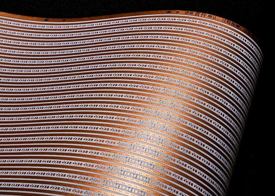 কেনা কাস্টমাইজড 12 ভোল্ট ডাবল লেয়ার হোয়াইট ফিল্ম ফ্লেক্সিবল পিসিবি বোর্ড এলইডি স্ট্রিপ আলোর জন্য online manufacture