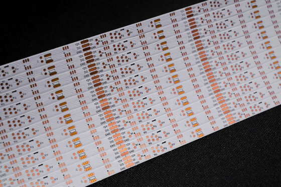 কেনা এক-স্টপ এলইডি স্ট্রিপ সলিউশন: কাস্টম এফপিসি থেকে এসএমটি অ্যাসেম্বলি পর্যন্ত | ফ্যাক্টরি ডাইরেক্ট ৫০৫০ আরজিবি ম্যাজিক কালার বোর্ড -৬০এলইডি/এম-১০*৫০৩-১২ভি ডাবল সাইডেড এলইডি স্ট্রিপ এফপিসি-র জন্য online manufacture