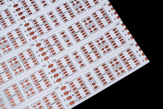 কেনা এলইডি 5050RGB এলইডি স্ট্রিপ সার্কিট বোর্ডের জন্য ডাবল লেয়ার এলইডি স্ট্রিপ FPC বোর্ড এবং 240mmx500mm FPCB এবং 5050 কপার ফয়েল RGB ডাবল সারি লাইন online manufacture