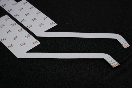 এলইডি লাইট এফপিসি নমনীয় পিসিবি সমাবেশ অগ্নি সুরক্ষা স্তর ভি 0, 0.25 মিমি বেধ এবং পলিমাইড রজন নিরোধক সহ