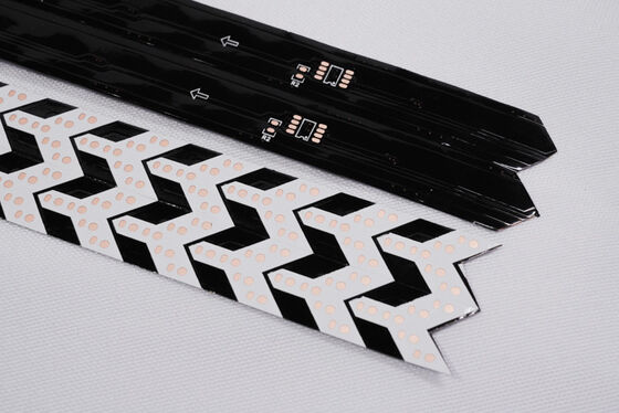 ডাবল লেয়ার সার্কিট বোর্ড এফপিসি ফ্লেক্সিবল সার্কিট বোর্ড ফায়ার প্রোটেকশন লেভেল ভি 0 এবং এলইডি লাইট স্ট্রিপগুলির জন্য কাস্টমাইজড পরিষেবাদি সহ